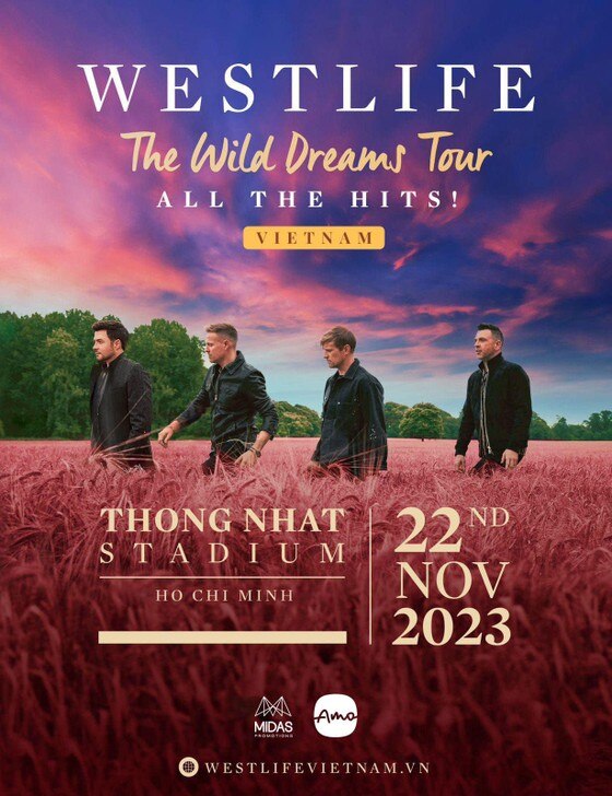 Poster đêm diễn của Westlife tại TPHCM ngày 22-11. Ảnh: Fanpage Westlife ảnh 2