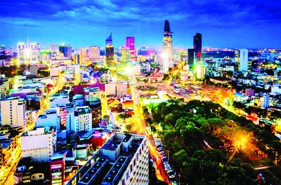 TPHCM - trung tâm kinh tế lớn nhất của Việt Nam. Ảnh: Getty đăng trên báo The Independent, Anh