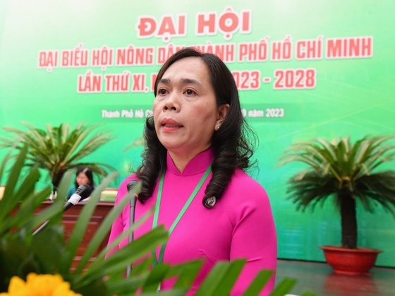 Chủ tịch Hội Nông dân TPHCM nhiệm kỳ 2018-2023 Nguyễn Thanh Xuân phát biểu khai mạc đại hội. Ảnh: VIỆT DŨNG ảnh 3