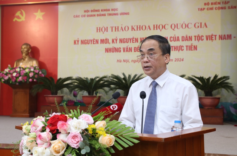  PGS.TS Vũ Văn Phúc - Phó Chủ tịch Hội đồng Khoa học các cơ quan Đảng Trung ương, nguyên Tổng Biên tập Tạp chí Cộng sản. Ảnh: T.Vương 