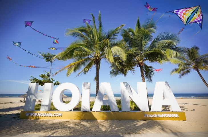 Bãi biển tại Hoiana sẽ được sắp đặt cho lễ hội diều - Ảnh: BẢO CHÂU