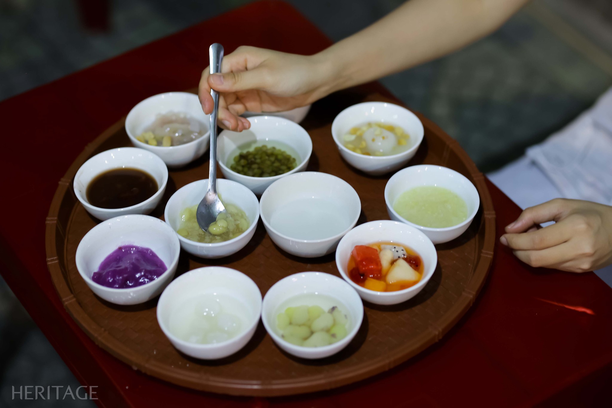 May be an image of 1 person, congee, dessert and text