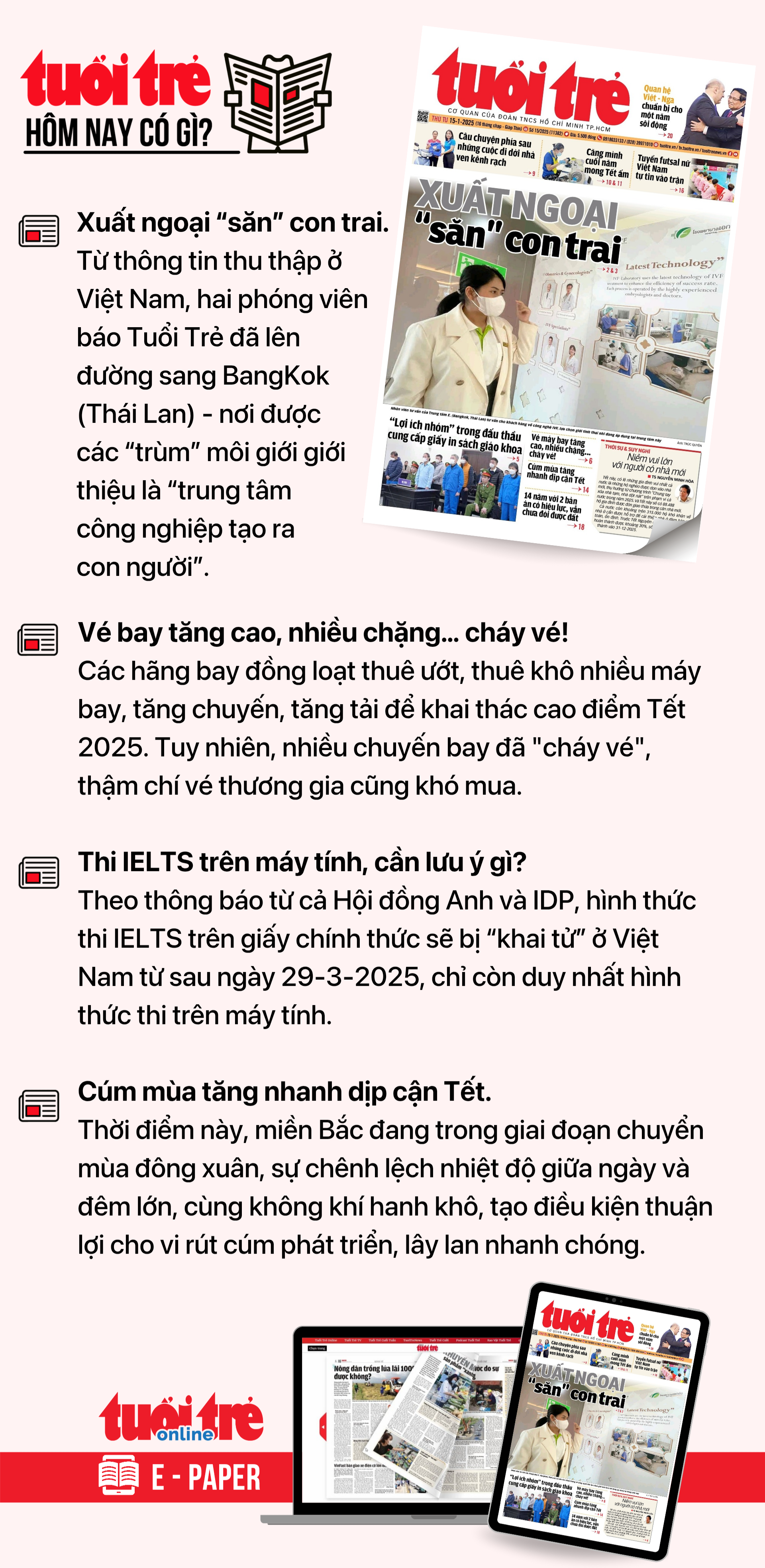 Tin tức sáng 15-1: Rút bảo hiểm xã hội một lần giảm; Mai anh đào Đà Lạt nở sớm - Ảnh 4.