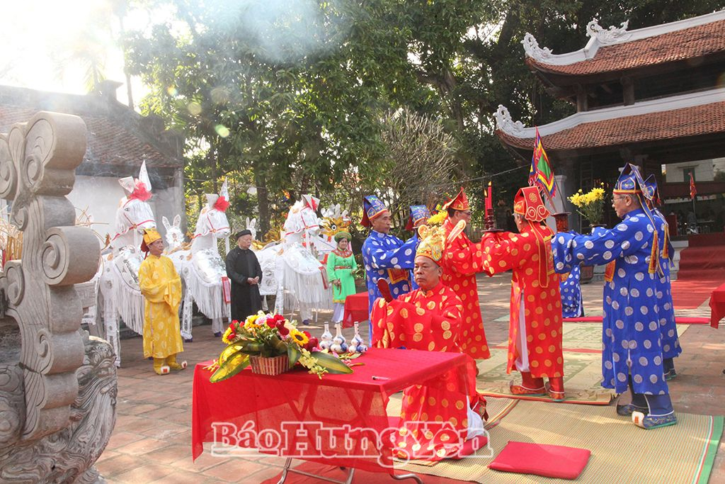 Nghi thức Tế lễ tại lễ hội truyền thống Đền Thiên Hậu (thành phố Hưng Yên)