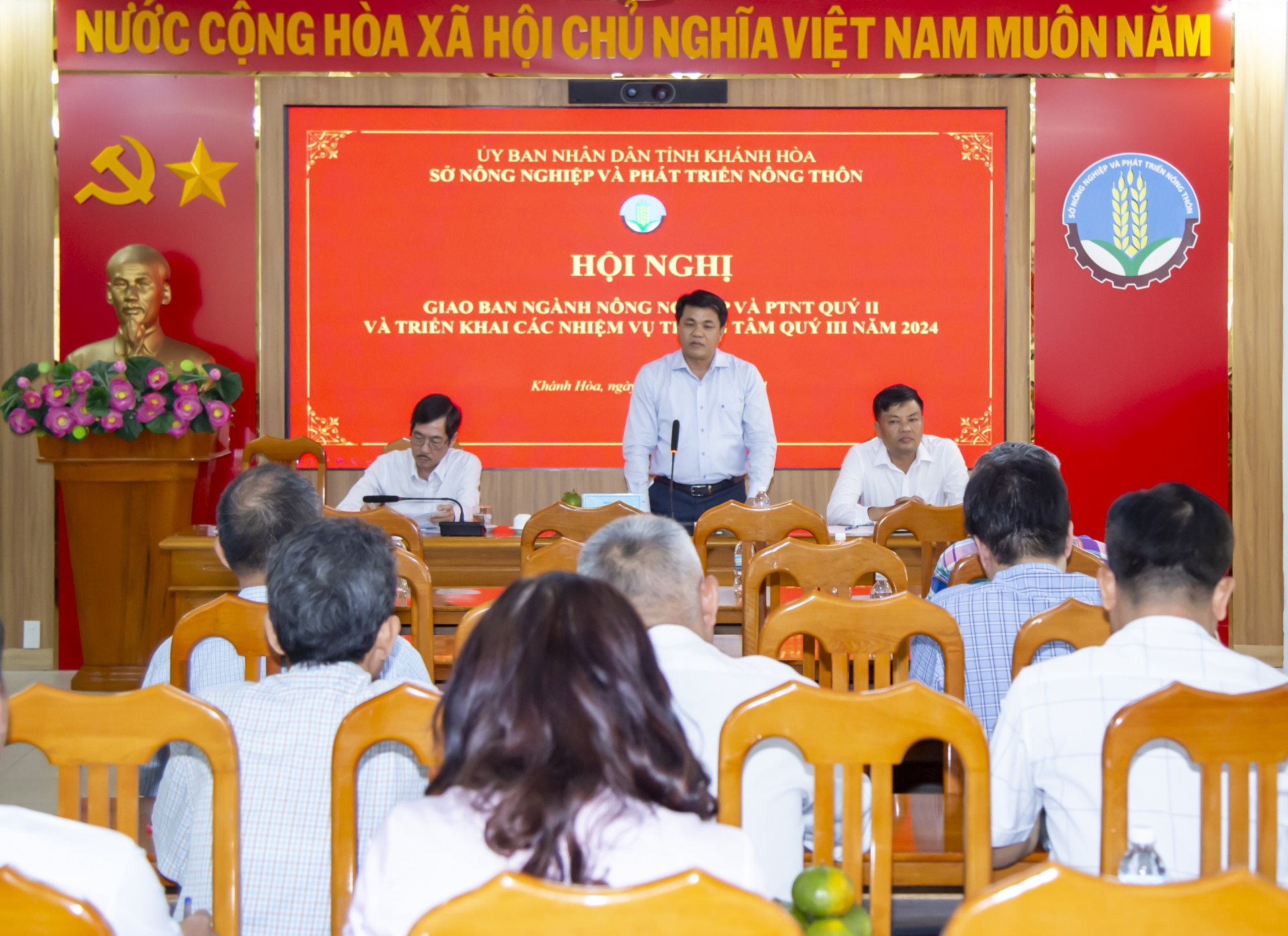 Lãnh đạo Sở Nông nghiệp và Phát triển nông thôn phát biểu chỉ đạo tại Hội nghị.