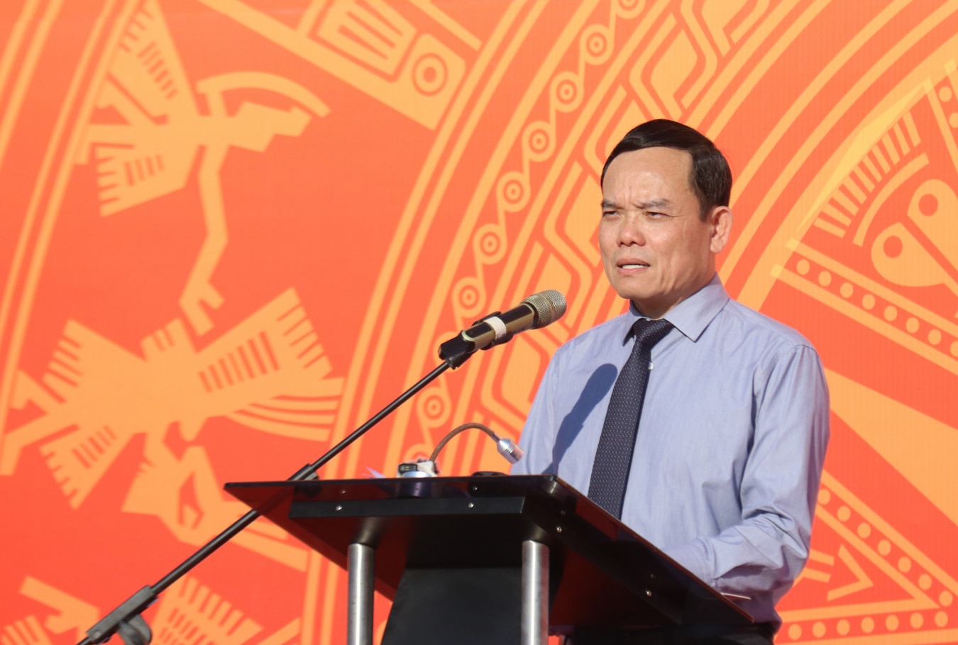 Phó Thủ tướng Chính phủ Trần Lưu Quang phát biểu chỉ đạo tại buổi lễ
