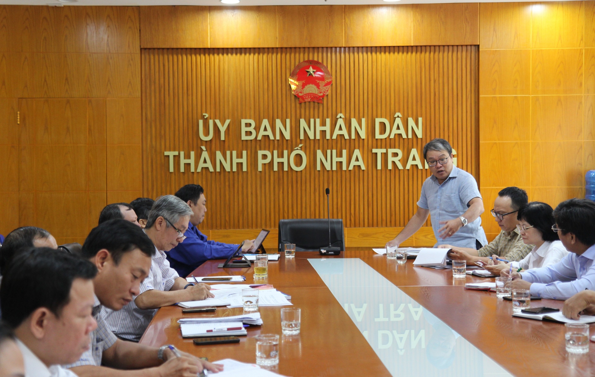 Đại diện Phòng Tài chính phát biểu.