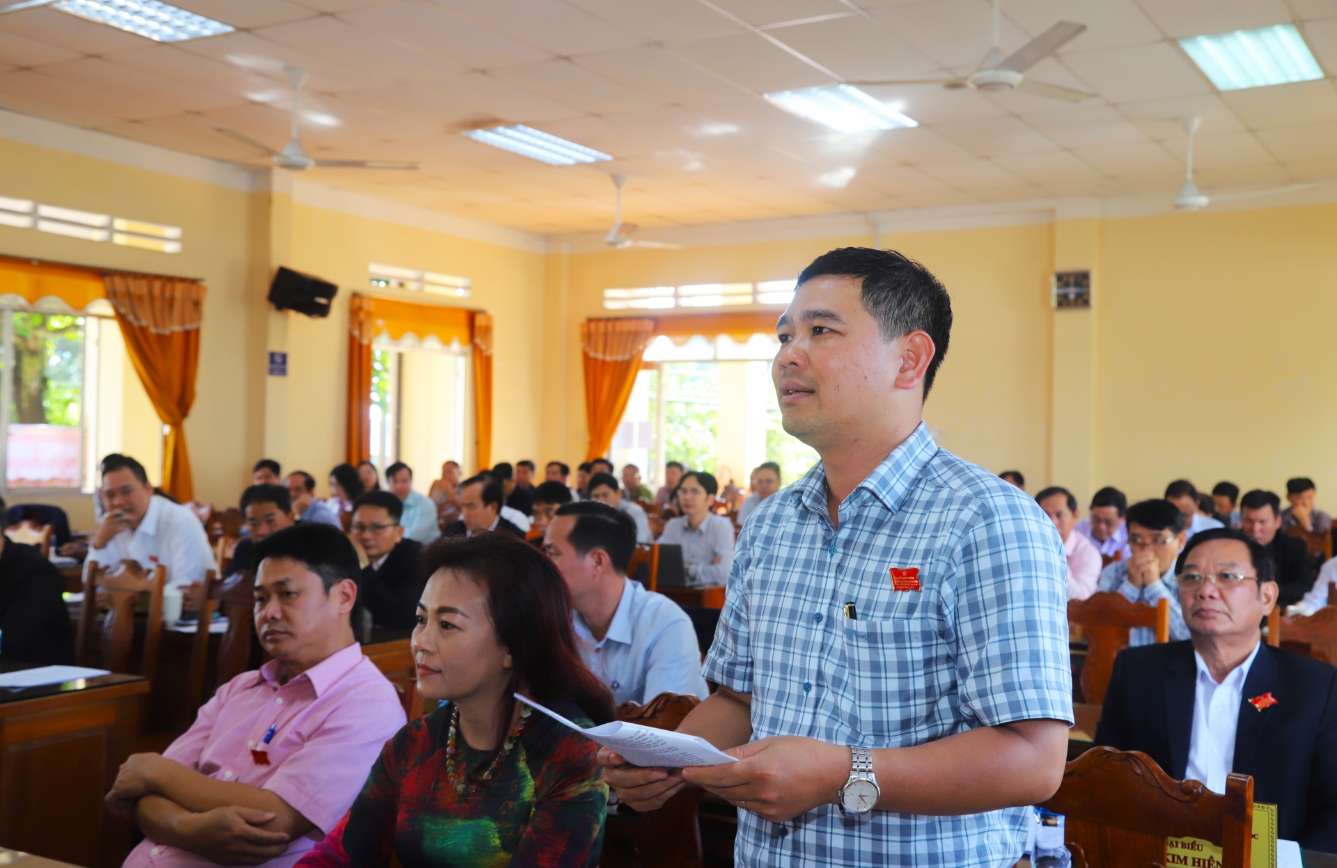 Đại biểu Đỗ Mạnh Tường chất vấn về vấn đề giải ngân vốn đầu tư công tại Kỳ họp