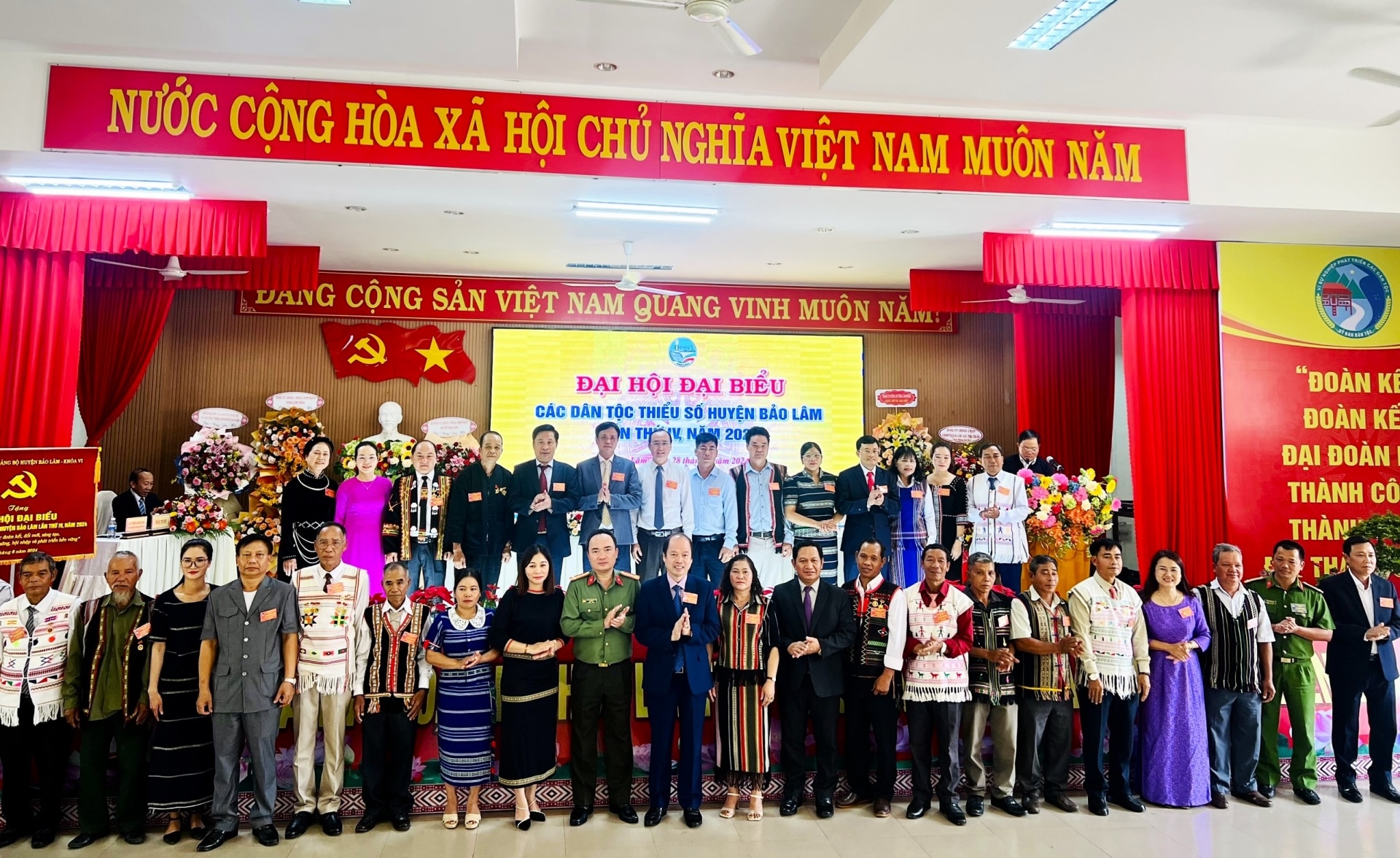 Đoàn đại biểu huyện Bảo Lâm dự Đại hội Đại biểu DTTS tỉnh Lâm Đồng ra mắt Đại hội