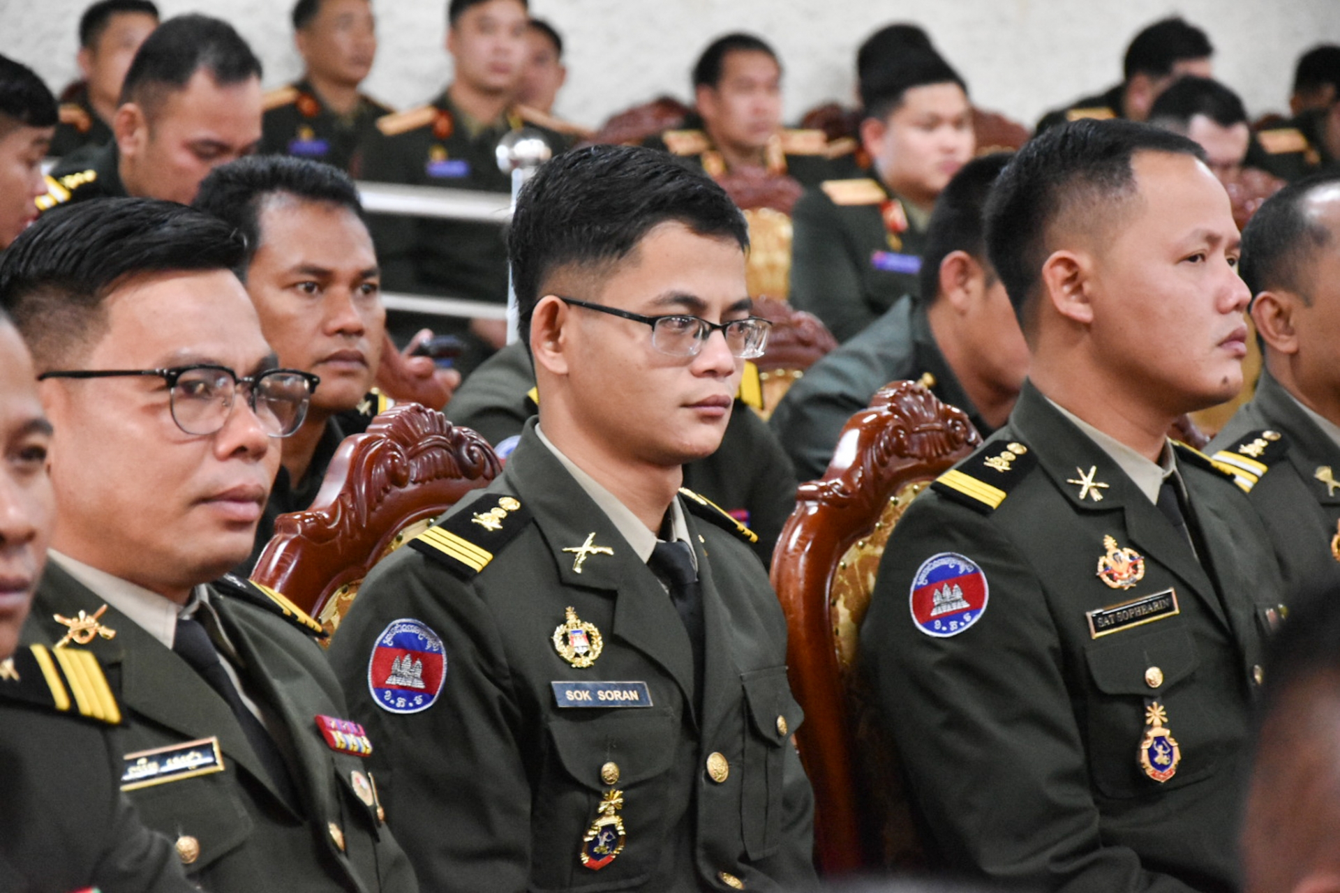 Học viên Quân đội Hoàng gia Campuchia dự buổi gặp mặt