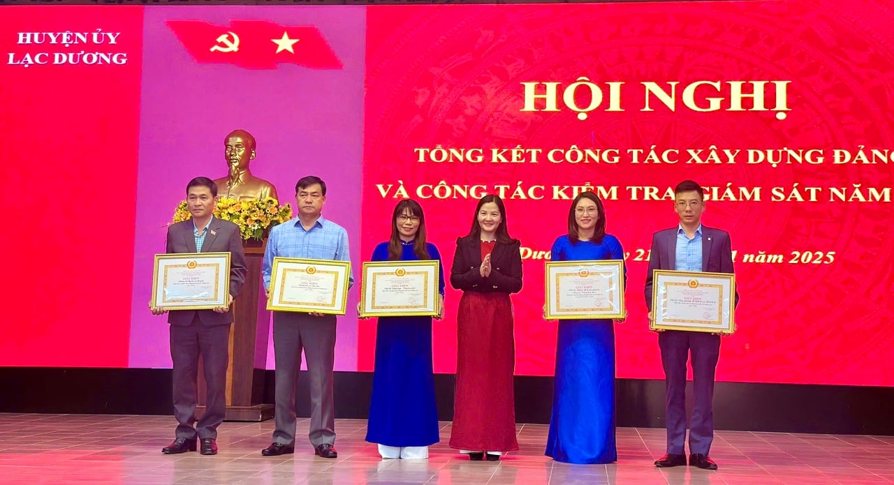 tặng giấy khen cho các TCCS đảng hoàn thành xuất sắc nhiệm vụ năm 2024, 