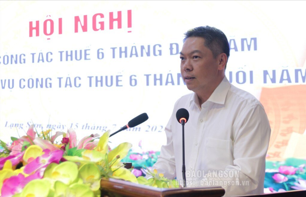 Đồng chí Đoàn Thanh Sơn, Phó Chủ tịch UBND tỉnh phát biểu chỉ đạo tại hội nghị