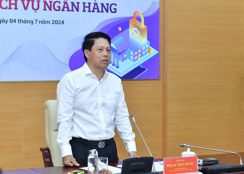 Phó Thống đốc NHNN Phạm Tiến Dũng phát biểu tại Hội thảo - Ảnh: VGP/HT