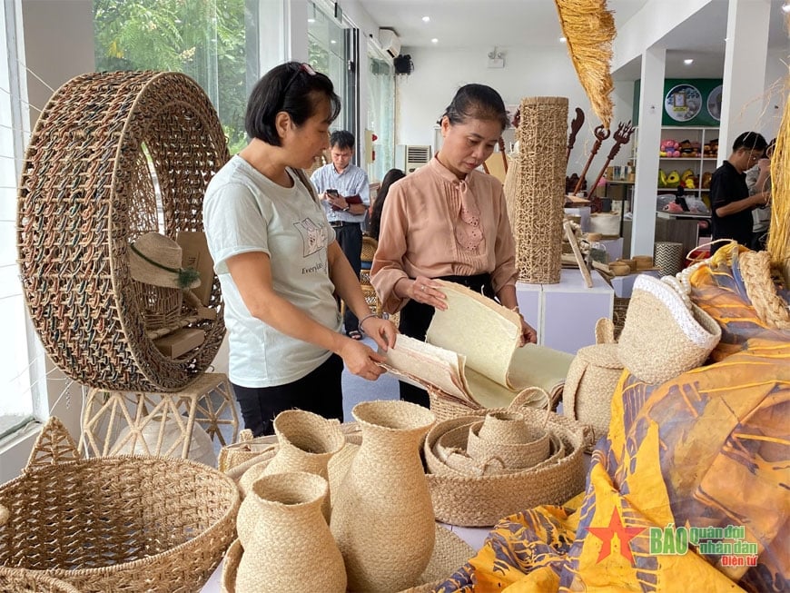 Các sản phẩm được sản xuất từ sợi chuối của Công ty MUSA PACTA. 