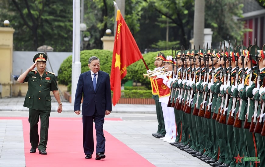  Tổng Bí thư, Chủ tịch nước Tô Lâm dự Lễ khai giảng tại Học viện Quốc phòng.