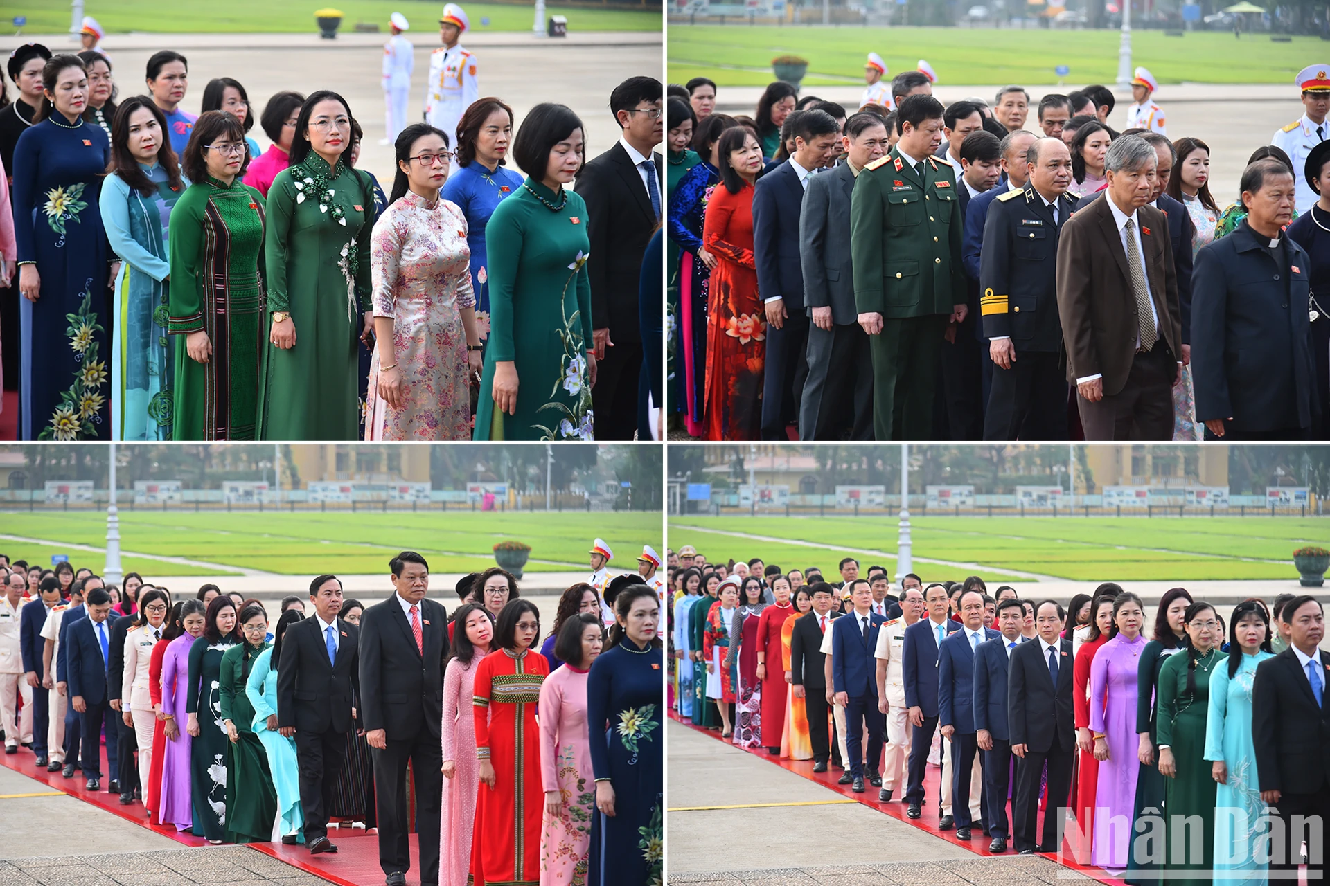 Đại biểu Quốc hội các tỉnh, thành phố vào Lăng viếng Chủ tịch Hồ Chí Minh trước lễ khai mạc Kỳ họp thứ 8, Quốc hội khóa XV.