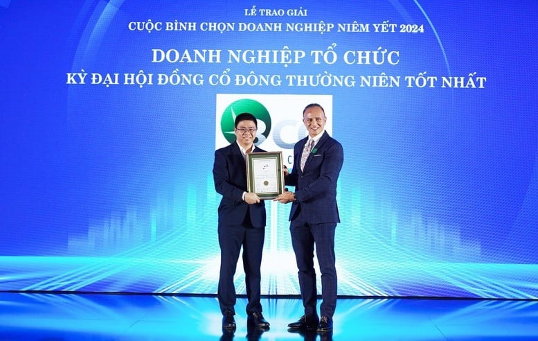 Bamboo Capital cũng là một trong hai doanh nghiệp trong hơn 500 công ty niêm yết được vinh danh tại hạng mục Tổ chức Đại hội đồng cổ đông thường niên tốt nhất