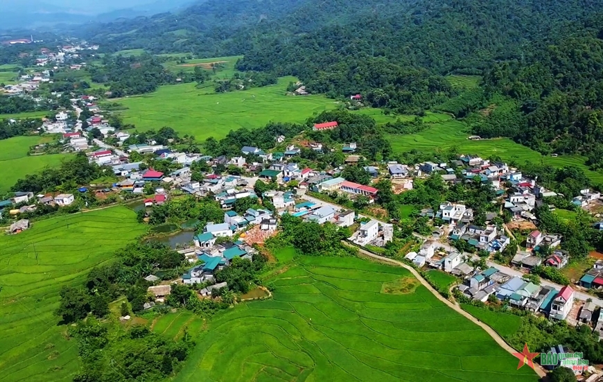 Xã Tân Bắc, huyện Quang Bình (Hà Giang) nơi sinh sống chủ yếu của người Pà Thẻn. 