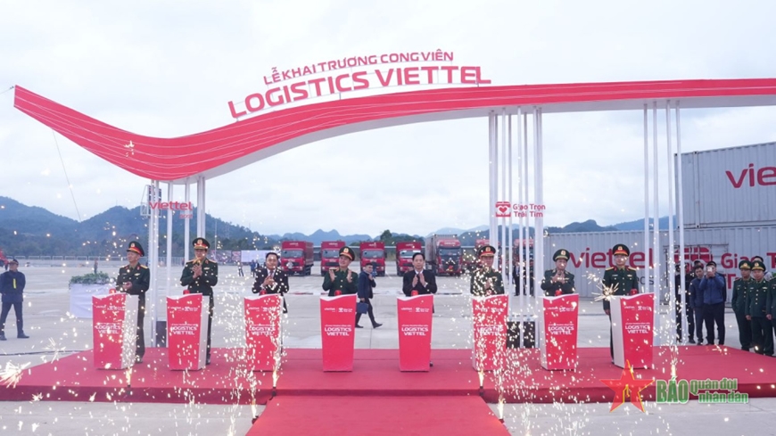  Khai trương Công viên Logistics Viettel tại Lạng Sơn. Ảnh: VIỆT HẰNG