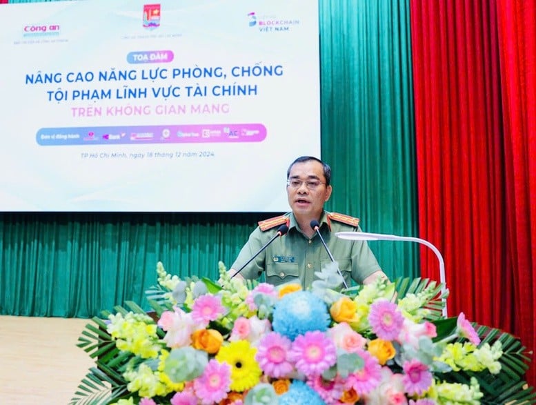 Đại tá Lê Quang Đạo, Phó Giám đốc Công an TPHCM phát biểu khai mạc - Ảnh: VGP/Hồng Đức