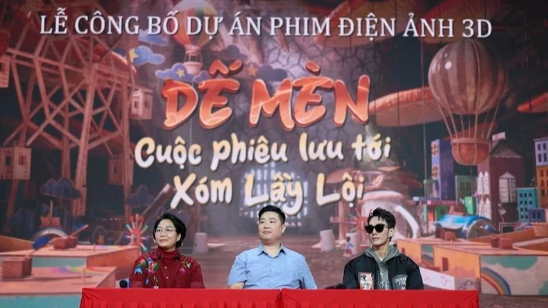 Đại diện êkip sản xuất chia sẻ thông tin về bộ phim. (Ảnh: Êkip sản xuất)