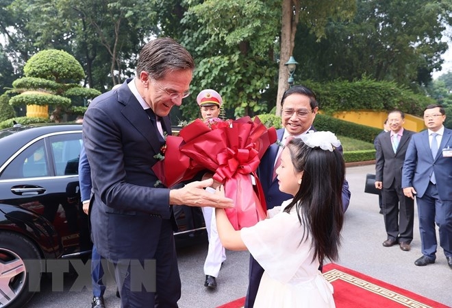 Thủ tướng Phạm Minh Chính chủ trì Lễ đón Thủ tướng Hà Lan Mark Rutte ảnh 5