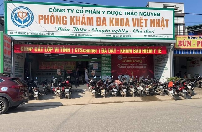 Sở Y tế tỉnh Yên Bái vừa xử phạt loạt sai phạm tại phòng khám đa khoa Việt Nhật.