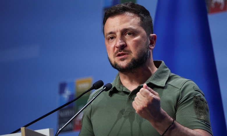 Tổng thống Ukraine Volodymyr Zelensky. Ảnh: Reuters