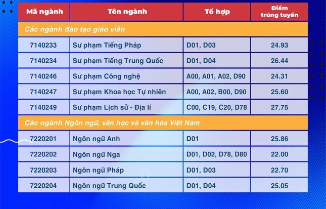 Điểm chuẩn sư phạm Văn và Sử đứng đầu Trường ĐH Sư phạm TPHCM ảnh 3