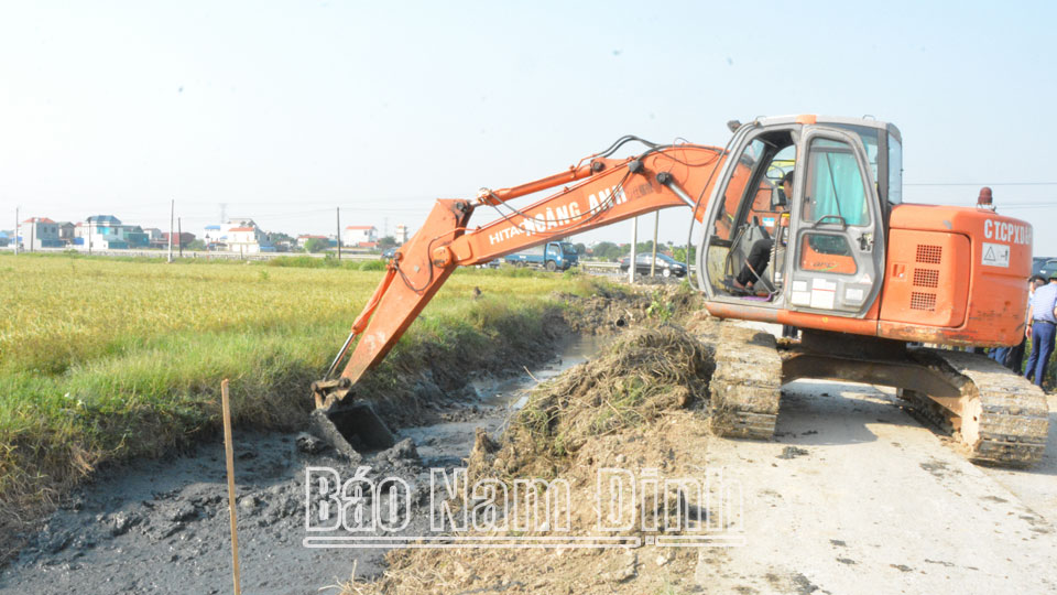 Từ nguồn vốn Quỹ phòng, chống thiên tai tỉnh đã giúp huyện Ý Yên có thêm nguồn lực khắc phục, nâng cấp hạ tầng thủy lợi nội đồng, góp phần phòng, chống thiên tai.