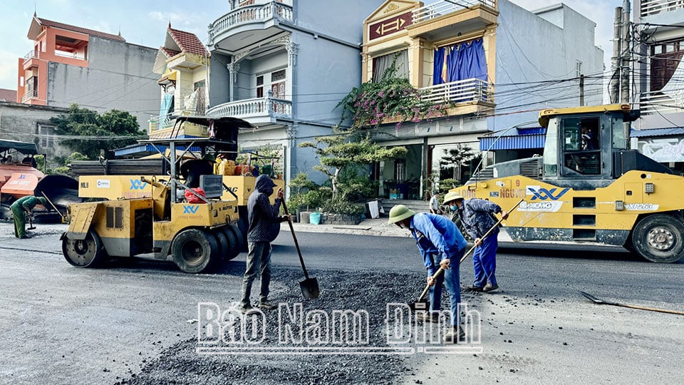 Thị trấn Cát Thành (Trực Ninh) tiếp tục được đầu tư, ngày càng hiện đại, văn minh.
