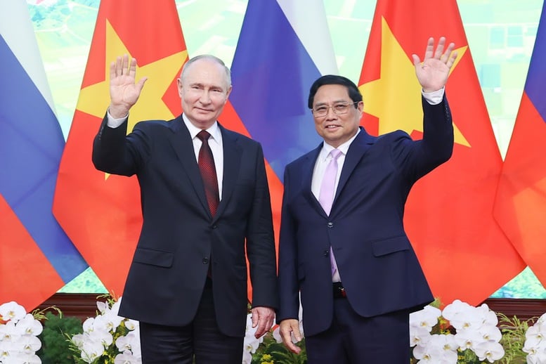 Thủ tướng Phạm Minh Chính hội kiến Tổng thống Nga Vladimir Putin có chuyến thăm cấp Nhà nước tới Việt Nam ngày 20/6/2024