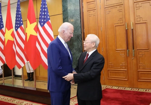 Tổng Bí thư Nguyễn Phú Trọng và Tổng thống Joe Biden. ảnh 7