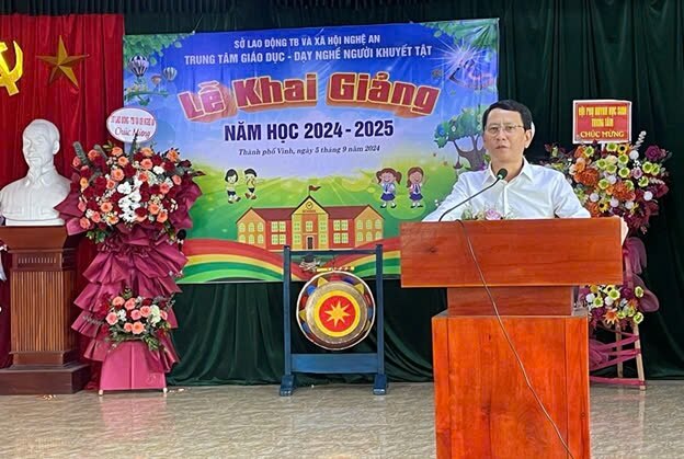 Trung tâm Giáo dục - Dạy nghề người Khuyết tật Nghệ An, long trọng tổ chức lễ khai giảng chào đón năm học mới 2024-2025 -0