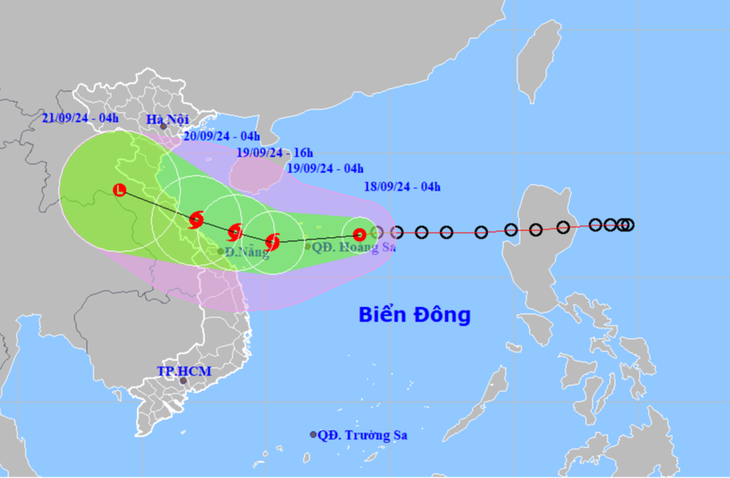 Áp thấp nhiệt đới sắp mạnh lên thành bão, miền Trung mưa rất lớn từ hôm nay - Ảnh 1.