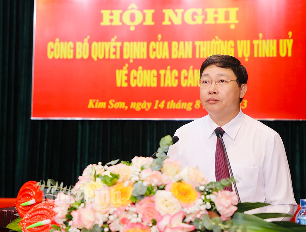 Đồng chí Chánh án TAND tỉnh được chỉ định giữ chức Bí thư Huyện ủy Kim Sơn