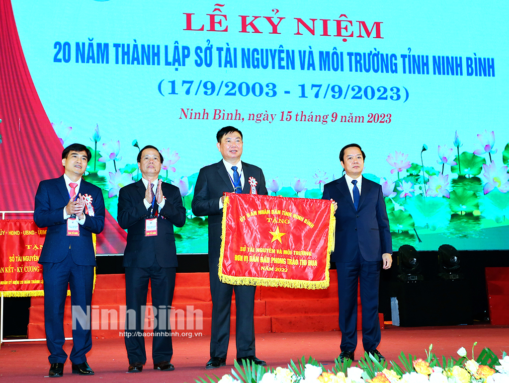 Lễ kỷ niệm 20 năm thành lập Sở Tài nguyên và Môi trường