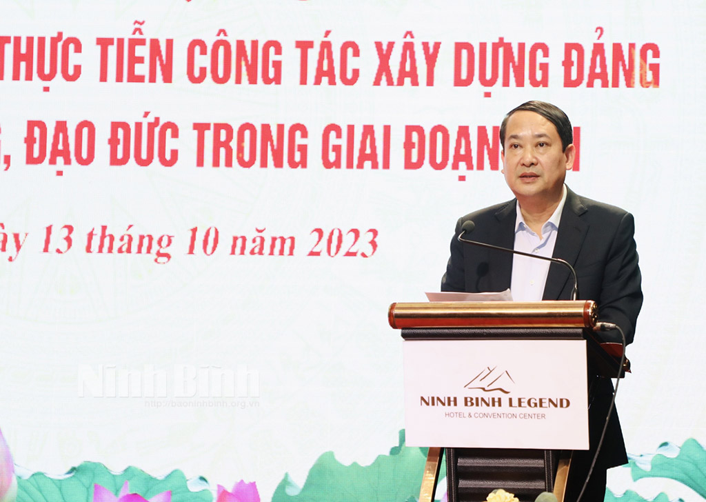 Hội thảo khoa học quốc gia Những vấn đề lý luận và thực tiễn công tác xây dựng Đảng về chính trị tư tưởng đạo đức trong giai đoạn mới thành công tốt đẹp