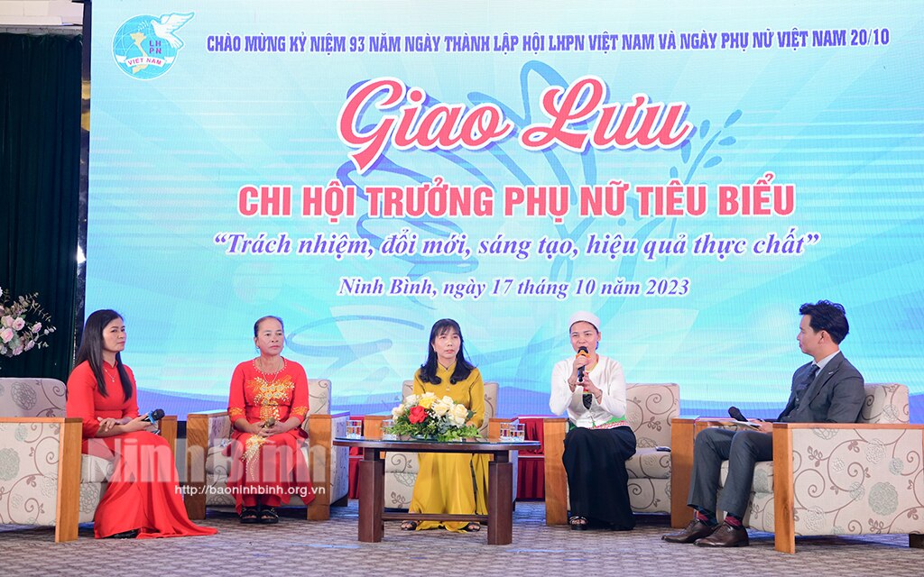 Chương trình giao lưu Chi hội trưởng phụ nữ tiêu biểu năm 2023