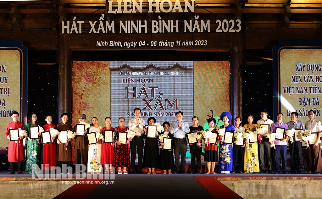 Khai mạc Liên hoan hát Xẩm Ninh Bình mở rộng năm 2023