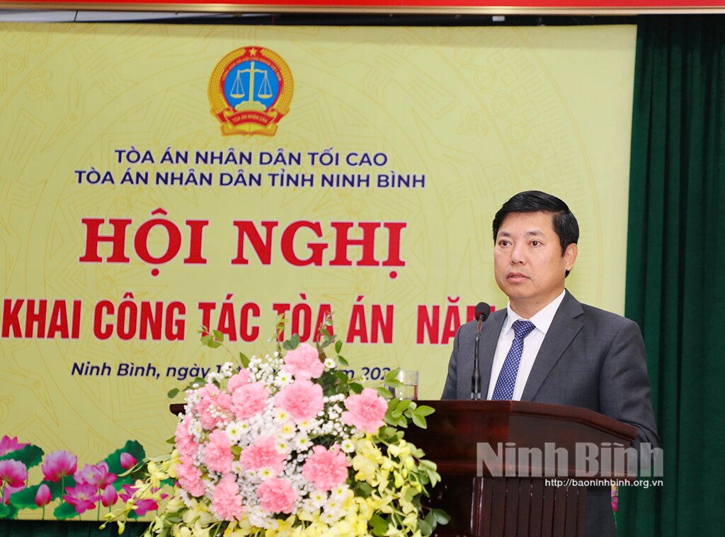 Ngành Tòa án Ninh Bình Các chỉ tiêu công tác đều đạt và vượt yêu cầu