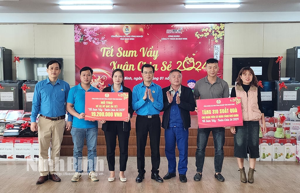 Le syndicat du parc industriel provincial organise le programme « Tet Sum Vay Xuan Chia Chia 2024 »