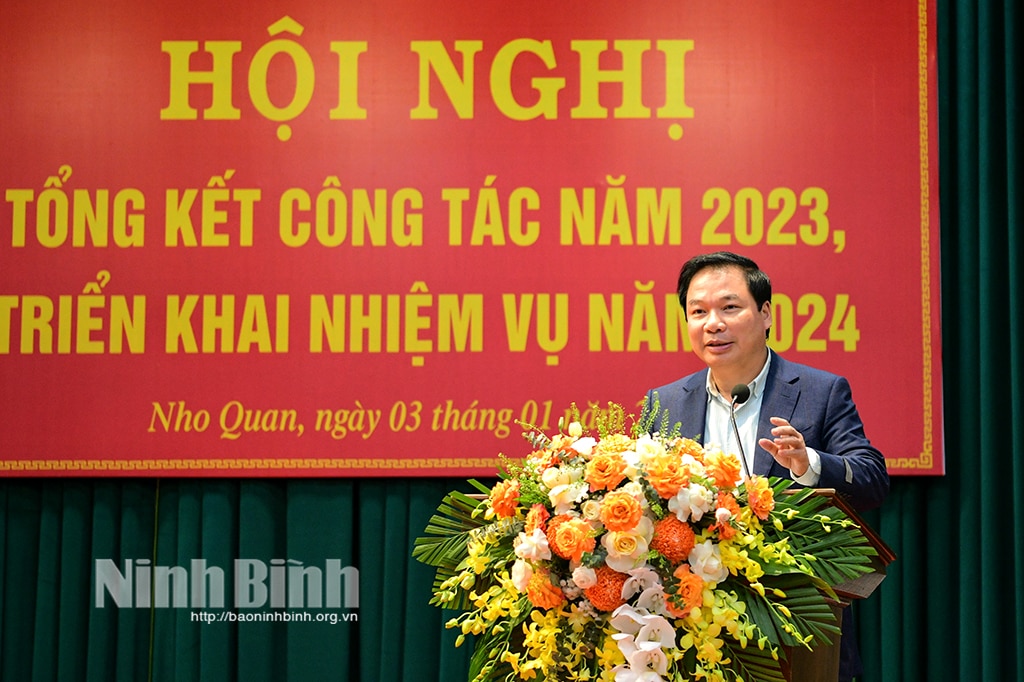 Huyện ủy Nho Quan triển khai nhiệm vụ năm 2024