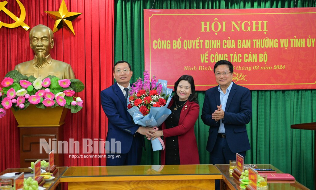 Ban Tuyên giáo Tỉnh ủy công bố Quyết định của Ban Thường vụ Tỉnh ủy về công tác cán bộ