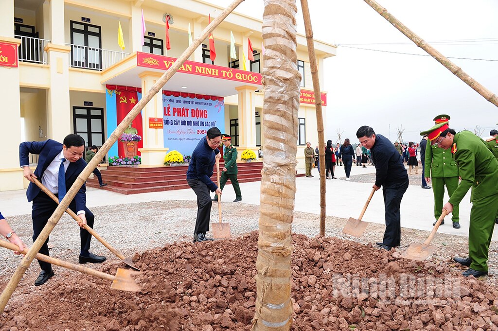 Các địa phương đơn vị phát động Tết trồng cây đời đời nhớ ơn Bác Hồ Xuân Giáp Thìn