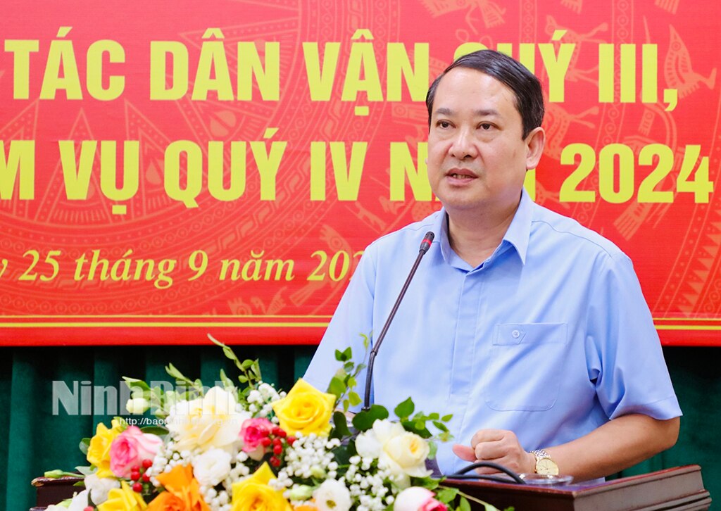 Giao ban công tác Dân vận quý III