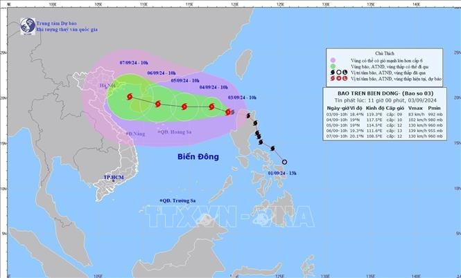 Ứng phó với bão Yagi trên biển Đông