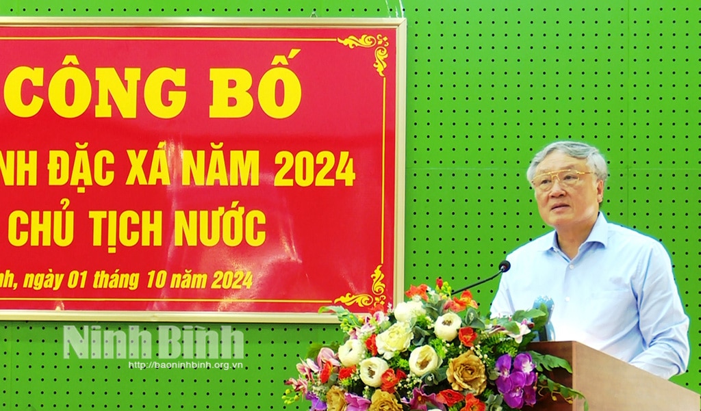 Trại giam Ninh Khánh tổ chức Lễ công bố Quyết định đặc xá năm 2024 của Chủ tịch nước