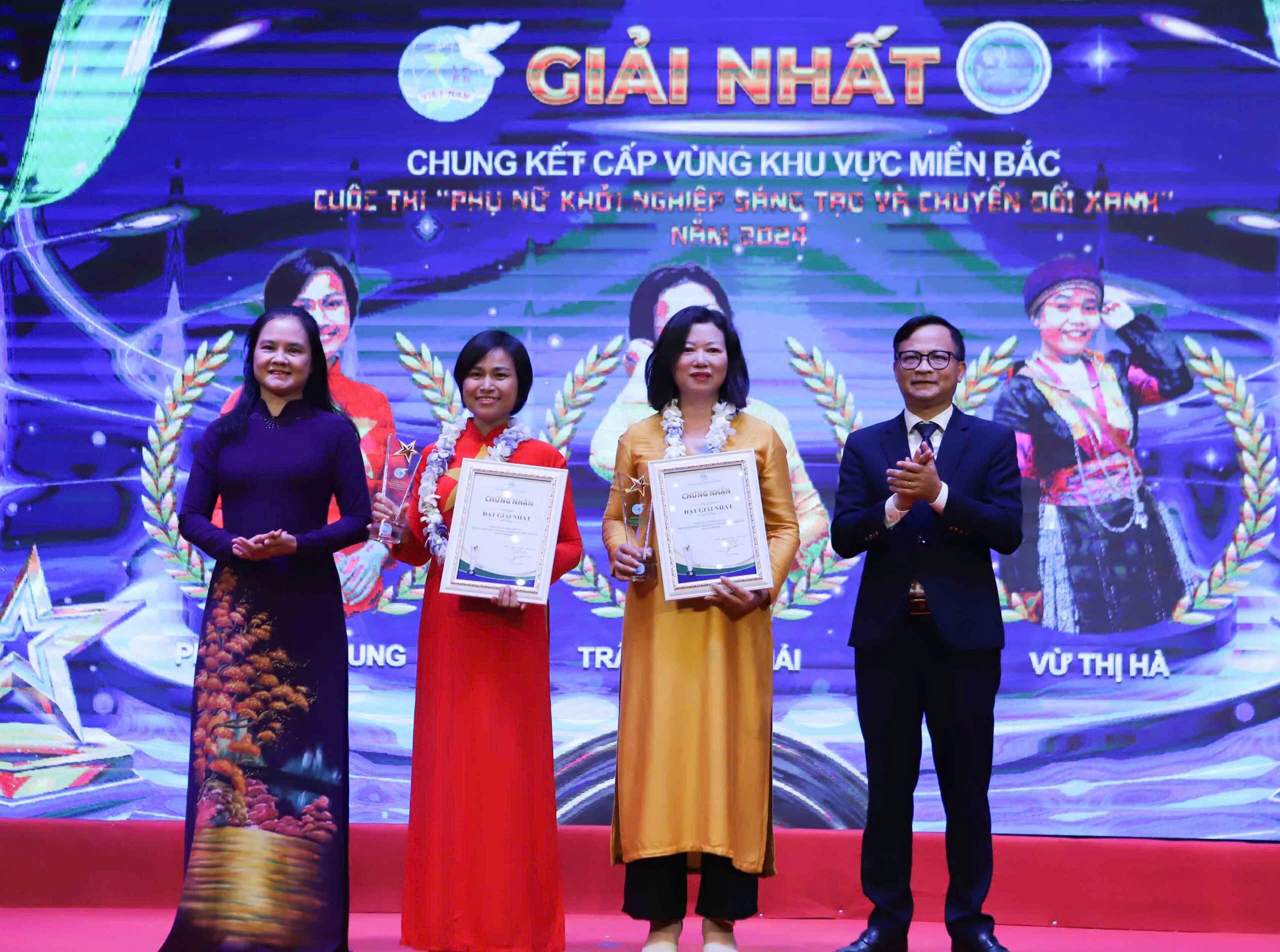 "Nuôi gà thảo dược vi sinh dưới tán hồi" giành giải Đặc biệt Cuộc thi Phụ nữ khởi nghiệp cấp vùng miền Bắc- Ảnh 2.