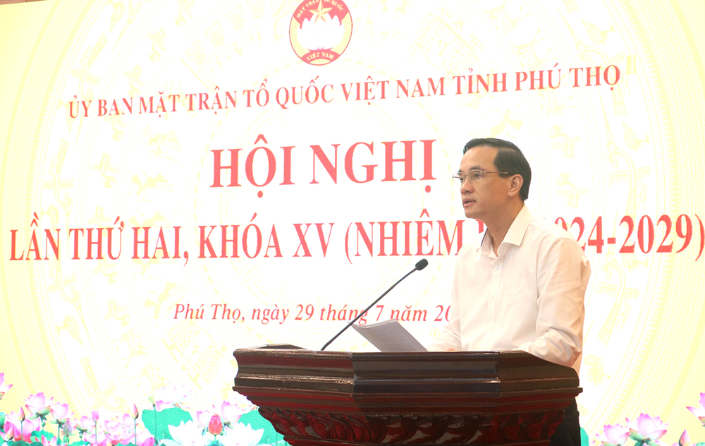 Hội nghị Ủy ban MTTQ tỉnh lần thứ Hai, khóa XV, nhiệm kỳ 2024- 2029